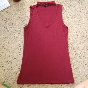 V neck tank
